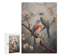 Jigsaw for Teenagerss300 PCS Two Birds on Branch Puzzle for Adults Fun Games Difficult Challenge Deal As Gifts for The Whole Family 300 PCS