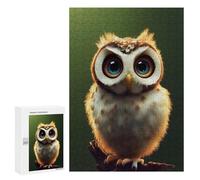 Jigsaw for Teenagerss300 PCS Whimsical Owl Portrait Adult Puzzles Relaxing Games Difficult Challenge Unique Birthday And Gifts 300 PCS