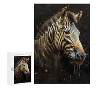 Jigsaw for Teenagerss300 PCS Zebra Mystical Beings Puzzle for Adults Fun Games Difficult Challenge Deal As Gifts for The Whole Family 300 PCS