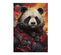 Jigsaw for Teenagerss38x26cm/1000pcs Steampunk Panda Art Puzzles for Adults Fun Games Stress Reliever Deal As Gifts for The Whole Family 38x26cm/1000pcs