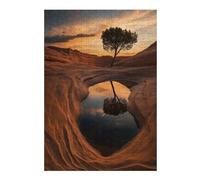 Jigsaw for Teenagerss38x26cm/1000pcs Tree Reflection in Desert Pool Puzzles for Adults Anti-Stress Toys Improve Memory for Birthday, Chrismas 38x26cm/1000pcs