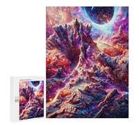 Jigsaw for Teenagerss500 PCS Alien Planet Landscape -4 Adult Puzzles Relaxing Games Difficult Challenge Unique Birthday And Gifts 500 PCS
