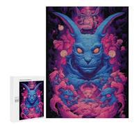 Jigsaw for Teenagerss500 PCS Blue Rabbit Fantasy Adult Puzzles Relaxing Games Difficult Challenge Unique Birthday And Gifts 500 PCS