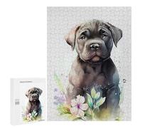 Jigsaw for Teenagerss500 PCS Cane Corso Watercolor Puzzle for Adults Fun Games Difficult Challenge Deal As Gifts for The Whole Family 500 PCS