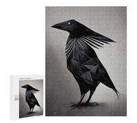 Jigsaw for Teenagerss500 PCS Geometric Raven Puzzle for Adults Fun Games Difficult Challenge Deal As Gifts for The Whole Family 500 PCS