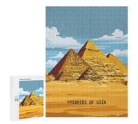 Jigsaw for Teenagerss500 PCS Giza Ancient Wonders Puzzle for Adults Fun Games Difficult Challenge Deal As Gifts for The Whole Family 500 PCS