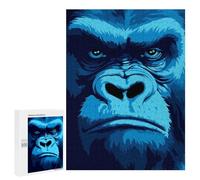 Jigsaw for Teenagerss500 PCS Gorilla Look Pixel Art Puzzles for Adults Relaxing Games Wall Decoration Unique Birthday And Gifts 500 PCS