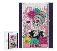 Jigsaw for Teenagerss500 PCS Hot Mess Tarot Card Illustration Puzzle for Adults Fun Games Difficult Challenge Deal As Gifts for The Whole Family 500 PCS