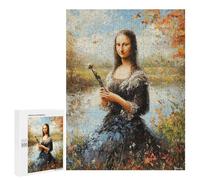 Jigsaw for Teenagerss500 PCS Impressionist Inspired Mona Lisa Puzzle for Adults Fun Games Difficult Challenge Deal As Gifts for The Whole Family 500 PCS