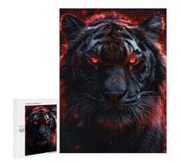 Jigsaw for Teenagerss500 PCS Inferno Eyes of The Tiger Puzzle for Adults Fun Games Difficult Challenge Deal As Gifts for The Whole Family 500 PCS