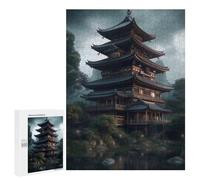 Jigsaw for Teenagerss500 PCS Japanese Architecture 2 Puzzle for Adults Fun Games Difficult Challenge Deal As Gifts for The Whole Family 500 PCS