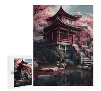 Jigsaw for Teenagerss500 PCS Japanese Architecture Puzzle for Adults Fun Games Difficult Challenge Deal As Gifts for The Whole Family 500 PCS
