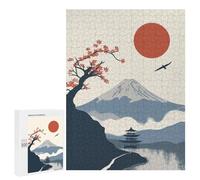 Jigsaw for Teenagerss500 PCS Japanese Style Landscape Puzzle for Adults Fun Games Difficult Challenge Deal As Gifts for The Whole Family 500 PCS