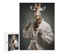 Jigsaw for Teenagerss500 PCS Karate Giraffe Puzzle for Adults Fun Games Difficult Challenge Deal As Gifts for The Whole Family 500 PCS
