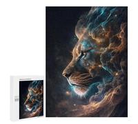 Jigsaw for Teenagerss500 PCS Lion in Cosmic Clouds Adult Puzzles Relaxing Games Difficult Challenge Unique Birthday And Gifts 500 PCS
