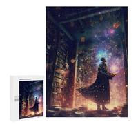 Jigsaw for Teenagerss500 PCS Magical Library Portal Adult Puzzles Relaxing Games Difficult Challenge Unique Birthday And Gifts 500 PCS