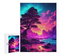 Jigsaw for Teenagerss500 PCS Magical Twilight Shoreline Adult Puzzles Relaxing Games Difficult Challenge Unique Birthday And Gifts 500 PCS