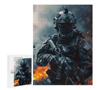 Jigsaw for Teenagerss500 PCS Military Soldier in Action Puzzles for Adults Hands-on Game Enhance Memory Unique Birthday And Gifts 500 PCS