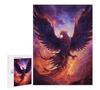 Jigsaw for Teenagerss500 PCS Mystical Phoenix Bird Puzzle for Adults Fun Games Difficult Challenge Deal As Gifts for The Whole Family 500 PCS