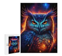 Jigsaw for Teenagerss500 PCS Nebula Owl V4 Puzzle for Adults Fun Games Difficult Challenge Deal As Gifts for The Whole Family 500 PCS