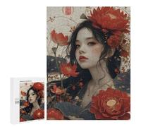 Jigsaw for Teenagerss500 PCS Portrait of Petals Puzzles for Adults Hands-on Game Enhance Memory Unique Birthday And Gifts 500 PCS