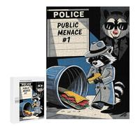 Jigsaw for Teenagerss500 PCS Raccoon Public Menace Comic Puzzle for Adults Fun Games Difficult Challenge Deal As Gifts for The Whole Family 500 PCS