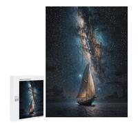 Jigsaw for Teenagerss500 PCS Sailing Under The Stars Puzzles for Adults Hands-on Game Enhance Memory Unique Birthday And Gifts 500 PCS