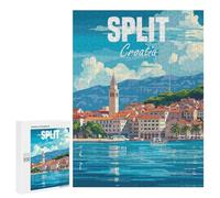 Jigsaw for Teenagerss500 PCS Split Croatia Puzzle for Adults Fun Games Difficult Challenge Deal As Gifts for The Whole Family 500 PCS