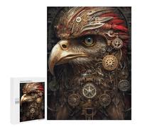 Jigsaw for Teenagerss500 PCS Steampunk Eagle Portrait Adult Puzzles Relaxing Games Difficult Challenge Unique Birthday And Gifts 500 PCS