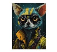 Jigsaw for Teenagerss500 PCS Steampunk Lemur Elegance Jigsaw for Adults Anti-Stress Toys Analysis And Logic Stress Reduction Gifts 500 PCS