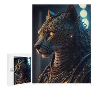 Jigsaw for Teenagerss500 PCS Steampunk Leopard Armor-1 Puzzles for Adults Relaxing Games Wall Decoration Unique Birthday And Gifts 500 PCS