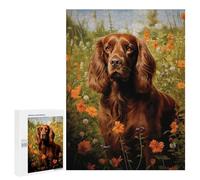 Jigsaw for Teenagerss500 PCS Sussex Spaniel Puzzles for Adults Hands-on Game Enhance Memory Unique Birthday And Gifts 500 PCS
