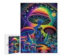 Jigsaw for Teenagerss500 PCS Vibrant Mushroom Forest Puzzles for Adults Hands-on Game Enhance Memory Unique Birthday And Gifts 500 PCS