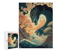 Jigsaw for Teenagerss500 PCS Whispering Waves of The Unknown Puzzles for Adults Relaxing Games Wall Decoration Unique Birthday And Gifts 500 PCS