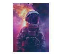 Jigsaw for Teenagerss52x38cm/1000pcs Burning Astronaut in Space Adult Jigsaw Puzzle Relax Games Difficult Challenge for Birthday, Chrismas 52x38cm/1000pcs