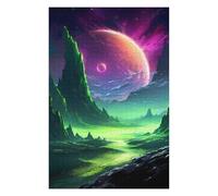 Jigsaw for Teenagerss75x50cm/1000pcs Green Planet Galactic Puzzles for Adults Anti-Stress Toys Improve Memory for Birthday, Chrismas 75x50cm/1000pcs