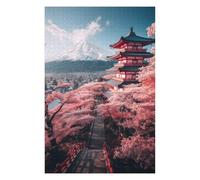 Jigsaw for Teenagerss75x50cm/1000pcs Japans Sakura And Temple Adult Jigsaw Puzzle Relax Games Difficult Challenge for Birthday, Chrismas 75x50cm/1000pcs