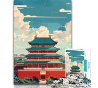Jigsaw Forbidden Temple Jigsaw Puzzles for Teenagers 1000,Learning Educational Toys Family Games Enhance Love between Couples 75x50cm