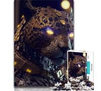 Jigsaw Future Leopard Jigsaw Puzzles 1000 Pieces for Adults Teens,is Ideal As A Gift for The Whole Family Suitable for And 14 (26x38cm)
