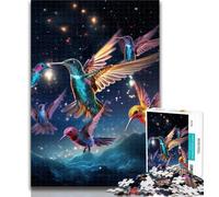 Jigsaw Galactic Hummingbird 1000 Pieces Jigsaw Puzzle for Adults& Teens,Educational Games Home Decoration Deal As Gifts for The Whole Family 26x38cm