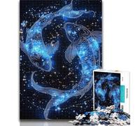 Jigsaw Galactic Pisces Jigsaw Puzzles for Teenagers 1000 Piece,Educational Games Home Decoration Deal As Gifts for The Whole Family 50x75cm
