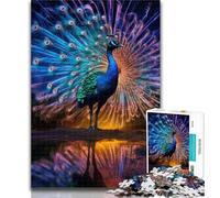Jigsaw Galaxy Peacock Jigsaws Puzzles 1000 Pieces for Teenagers Gifts,Fun Activity for Home, Rainy Days Toys, Birthday Gifts 50x75cm