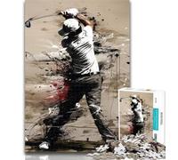 Jigsaw Golf Painting Jigsaw Puzzles for Adults 1000,Toys Educational Games Stress Relieving Unique Home Decor And Gifts 75x50cm