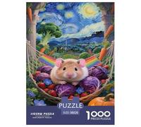 Jigsaw Guinea Pig 1000 Pieces Challenge Toy for Adults,Fantasy Pastoral Impossible Jigsaw Puzzles 1000 Piece Educational Game for Adults Or Families 38x26cm/1000pcs