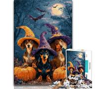 Jigsaw Halloween Animals Jigsaws Puzzles 1000 Pieces for Teenagers Gifts,Fun Activity for Home, Rainy Days Toys, Birthday Gifts (26x38cm)
