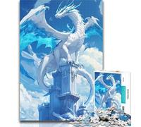 Jigsaw Ice Dragon 1000 Pieces Jigsaw Puzzle for Adults& Teens,Educational Games Home Decoration Deal As Gifts for The Whole Family 26x38cm