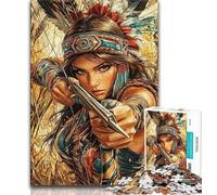 Jigsaw Indian Princess Puzzles for Adults 1000 Pieces,Artistic Wall Decor & Birthday Gift Idea for Friends, Home Office (50x75cm)