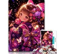 Jigsaw Japanese Female Ninja Warrior Jigsaw Puzzles 1000 Pieces for Adults Teens,is Ideal As A Gift for The Whole Family Suitable for And 14 (26x38cm)
