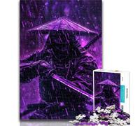 Jigsaw Japanese Neon Ninja Jigsaw Puzzles for Teenagers 1000 Pieces,Birthday Present, Gifts, Wall Art for And Age 14 Years Up 50x75cm