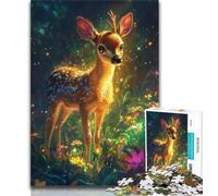 Jigsaw Jungle Deer 1000 Piece Jigsaw Puzzles for Adults,Toys Educational Games Stress Relieving Unique Home Decor And Gifts (50x75cm)